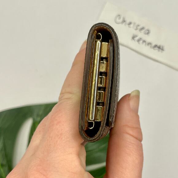 Louis Vuitton 4 Key Holder Ring Chain Monogram Canvas Wallet SLG Keychain - Picture 3 of 15